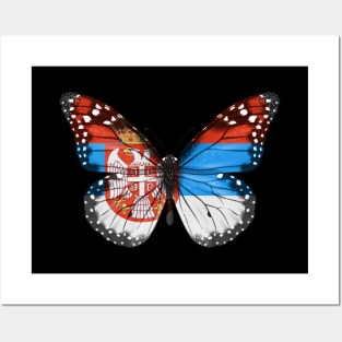 Serbian Flag  Butterfly - Gift for Serbian From Serbia Posters and Art